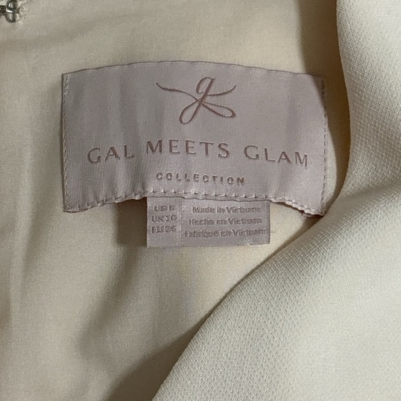 Gal Meets Glam Kate Fit and Flare Dress in Cream size 6 - Picture 12 of 14